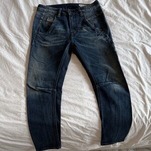 Diesel Dark Blue Boyfriend Jeans for Women